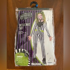classic Tim Burton Beetlejuice suit Child 14/16 by Spirit Halloween